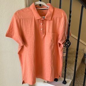 Armani exchange XL salmon color polo